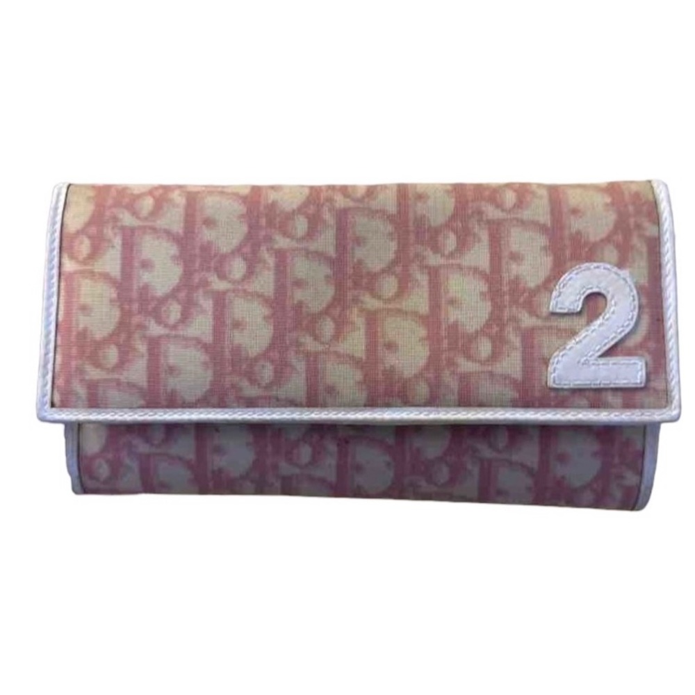Dior Diorissimo Long Canvas Coated Wallet